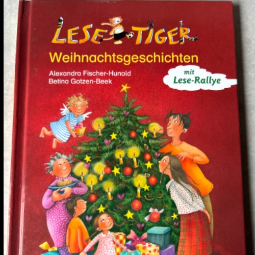 Lesetiger Weihnachtsgeschichte, zu finden beim Stand 34 am Standort Flohkids Hamburg West