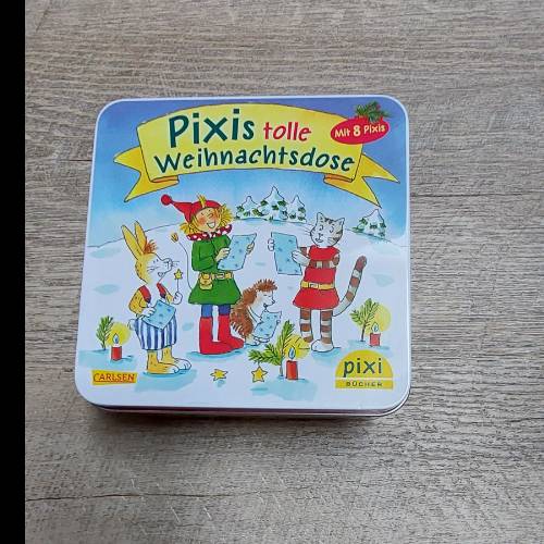 8 pixis in der Weinachtsdose , zu finden beim Stand 73 am Standort Flohkids Hamburg West