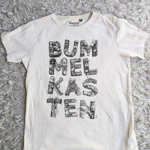 Bummelkasten T-Shirt weiß Größe: 128, zu finden beim Stand 94 am Standort Flohkids Hamburg West