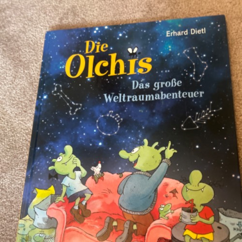 Buch Olchis Weltraum neu, zu finden beim Stand 106 am Standort Flohkids Hamburg West