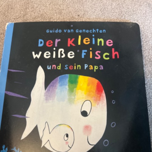 Buch der Kleine weiße Fisch, zu finden beim Stand 106 am Standort Flohkids Hamburg West