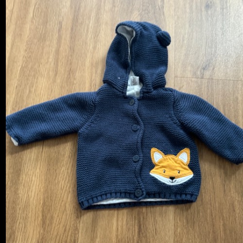 DopoDopo Jacke blau Fuchs  Größe: 62 , zu finden beim Stand 4 am Standort Flohkids Hamburg West