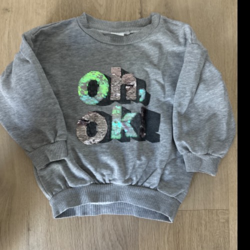 Next Pullover  Größe: 92/98 grau , zu finden beim Stand 101 am Standort Flohkids Hamburg West