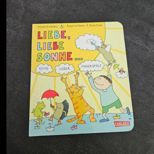 Buch liebe Liebe Sonne, zu finden beim Stand 128 am Standort Flohkids Hamburg West