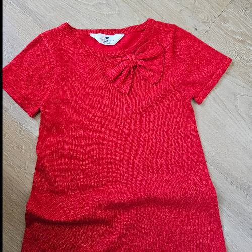 Kleid rot H&M, Größe: 122/128, neu, zu finden beim Stand 40 am Standort Flohkids Hamburg West