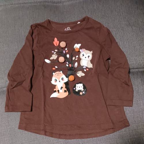 Topolino Langarmshirt  Größe: 98, zu finden beim Stand 143 am Standort Flohkids Hamburg West