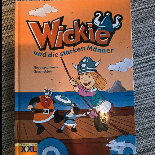 Wickie starken Männer Buch , zu finden beim Stand 133 am Standort Flohkids Hamburg West