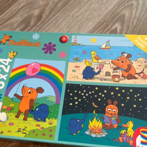 Maus Puzzle  Größe: 3 x  Größe: 24, zu finden beim Stand 164 am Standort Flohkids Hamburg West