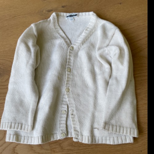 Strickjacke weiß Größe: 2 j, zu finden beim Stand 31 am Standort Flohkids Hamburg West