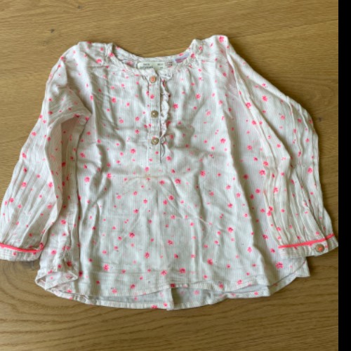 Zara Bluse rosa Blumen  Größe: 92, zu finden beim Stand 31 am Standort Flohkids Hamburg West