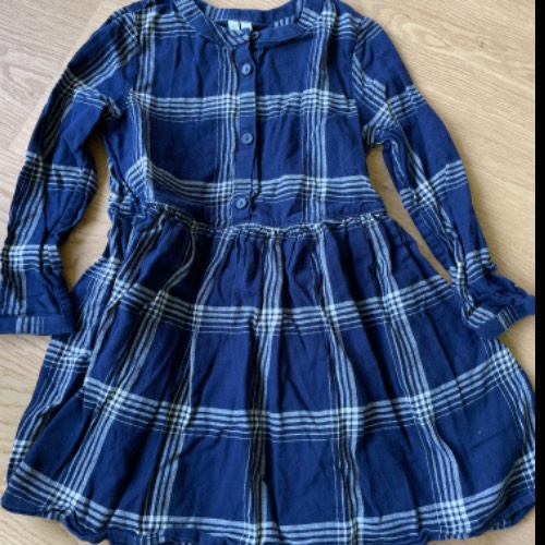 Arket Kleid blau Karo  Größe: 122, zu finden beim Stand 31 am Standort Flohkids Hamburg West