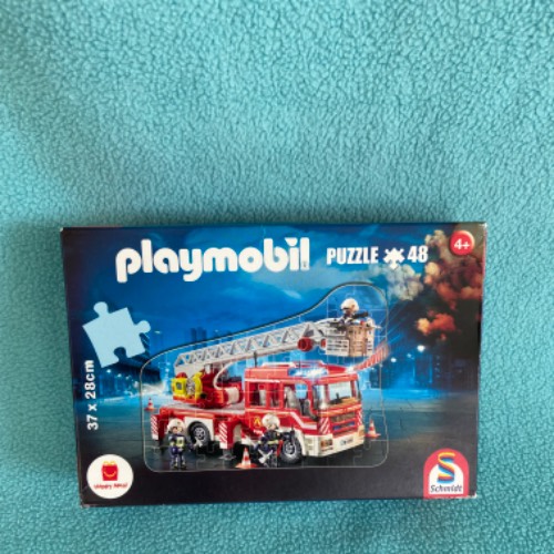 Puzzle playmobil  Größe: 48 Teile  Größe: 4+, zu finden beim Stand 66 am Standort Flohkids Hamburg West