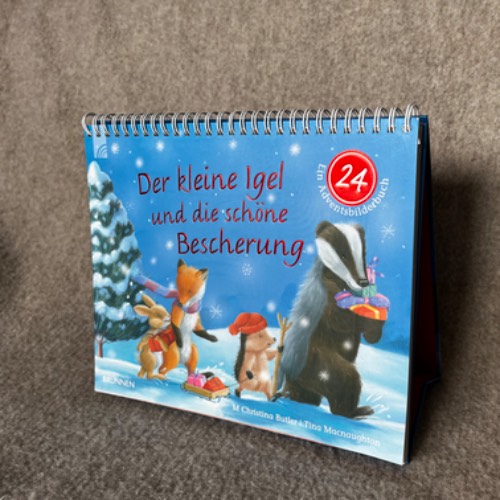 Adventsbilderbuch:Der kl. Igel, zu finden beim Stand 46 am Standort Flohkids Hamburg West