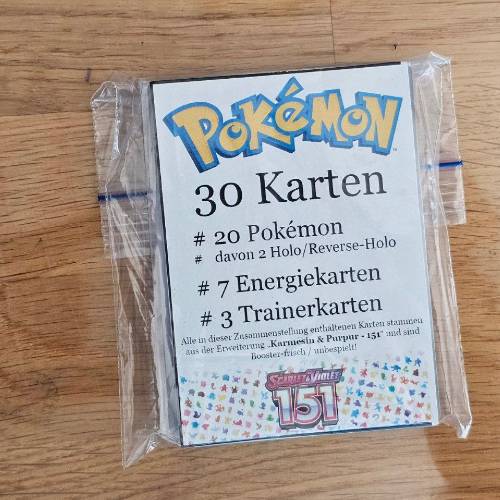 "Pokémon  Größe: 151" - Größe: 30 er Kartenmix, zu finden beim Stand 101 am Standort Flohkids Hamburg West