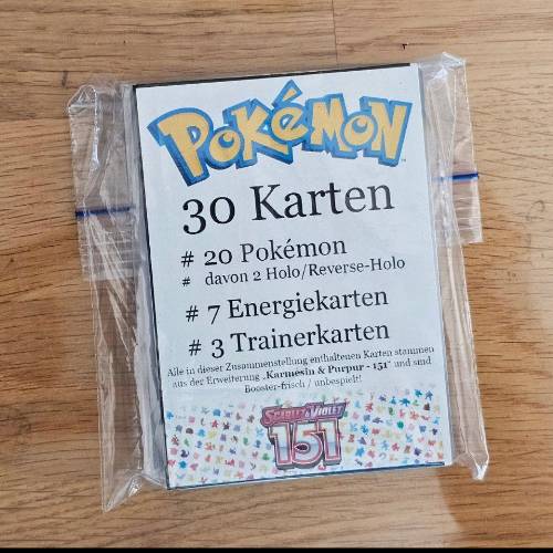 "Pokémon  Größe: 151" - Größe: 30 er Kartenmix, zu finden beim Stand 101 am Standort Flohkids Hamburg West