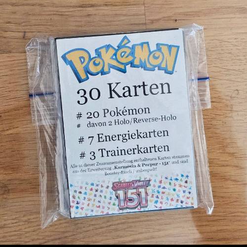 "Pokémon  Größe: 151" - Größe: 30 er Kartenmix, zu finden beim Stand 101 am Standort Flohkids Hamburg West