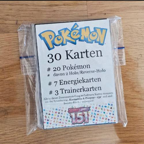 "Pokémon  Größe: 151" - Größe: 30 er Kartenmix, zu finden beim Stand 101 am Standort Flohkids Hamburg West