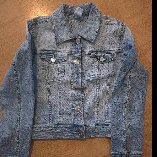 Jeans Jacke  Größe: 128 H&M, zu finden beim Stand 133 am Standort Flohkids Hamburg West