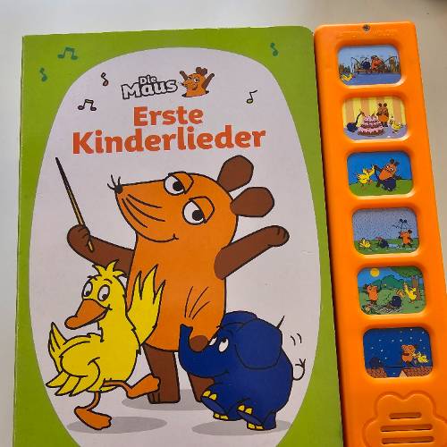 Die Maus Buch Kinderlieder, zu finden beim Stand 36 am Standort Flohkids Hamburg West