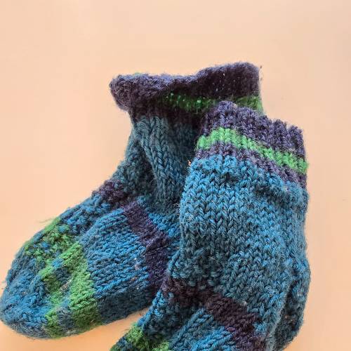 Wollsocken bis  Größe: 22, zu finden beim Stand 36 am Standort Flohkids Hamburg West